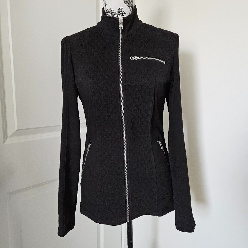 Liverpool NEREUS Quilted Panel Zip Up Black Jacket | L